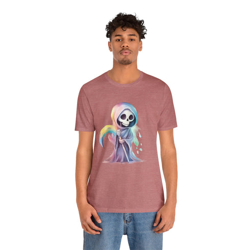 Cute Colorful Reaper - Short Sleeve Tee
